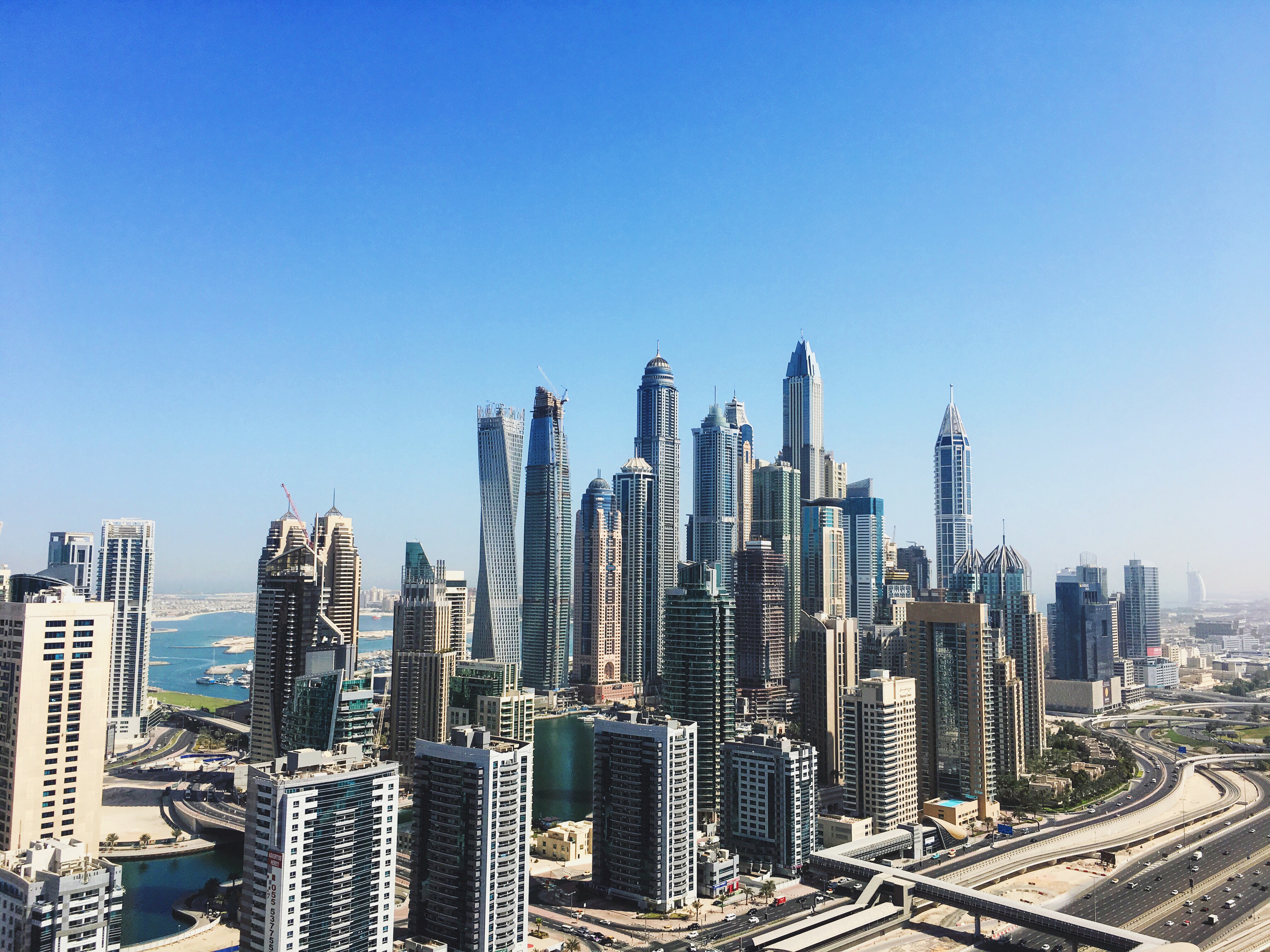Dubai skyline view